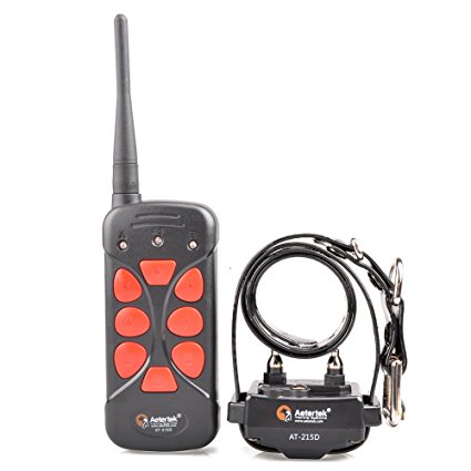 Aetertek At-215D 550M Rmote Electronic Dog Training Shock Collar Rechargeable Submersible E-collar