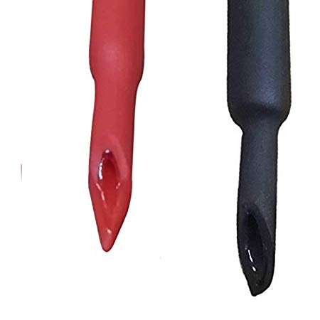 Dual Wall Heat Shrink Tubing 3:1 Ratio Heat Activated Adhesive Glue Lined Marine Shrink Tube Wire Sleeving Wrap Protector Black and Red, 2 Pack, 1.2M/4FT (Dia 12.7mm (1/2"))