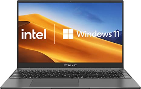 TECLAST Ordinateur Portable 15,6 Pouces F15 Plus 2 Laptop, 8Go RAM 256Go SSD Ultrabook Tout-Métal, Windows11, FHD 1920*1080, Intel Celeron N4120 Turbo 2.6GHz, USB*2 Mini-HDMI Carte SD Type-C (AZERTY)