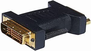 Monoprice M1-D (P&D) Male to DVI-D Dual Link Female Adapter,Gold Plated (102675)