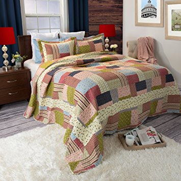 Lavish Home Savannah Printed 2-Piece Quilt Set, Twin