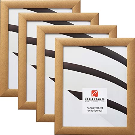 Craig Frames 23247006 11 x 17 Inch Picture Frame, Distressed Gold, Set of 4