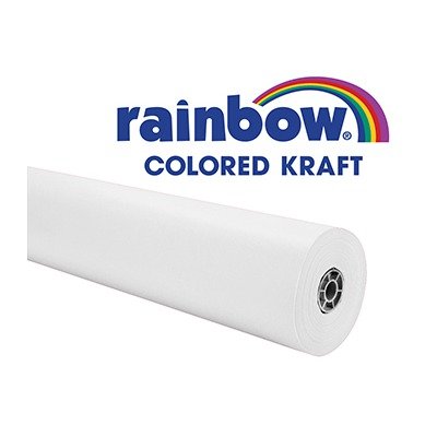 Rainbow Kraft 0066001 Paper Roll Duo-Finish, Fiber, Light-Weight, 40 lb., 36" x 100' Size, 36.8" Height, 2.8" Width, 2.8" Length, White