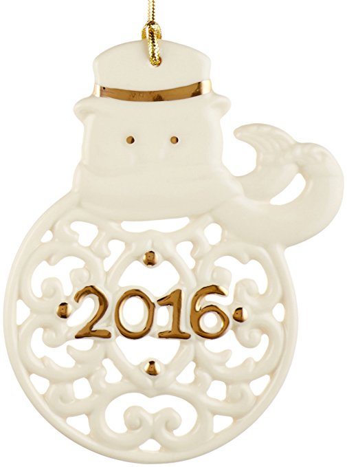 Lenox 2016 A Year to Remember Snowman Ornament