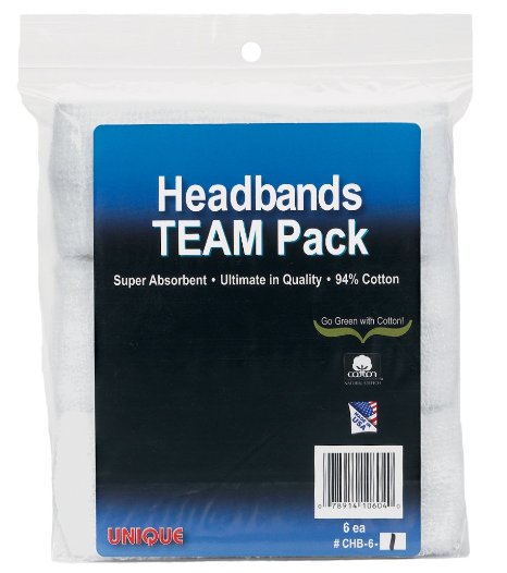 Unique Sports Headbands Team Pack of 6