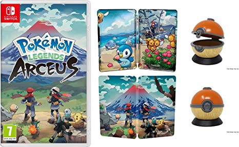 Pokemon Legends Arceus (Nintendo Switch)   Steelbook   Ball Cartridge