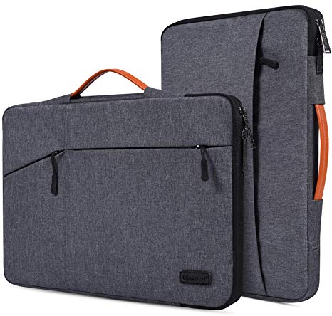 14-15 Inch Water Resistant Laptop Sleeve Briefcase for Dell XPS 15 9575 9570, Acer Chromebook 14, ASUS Chromebook C423NA, Lenovo Yoga 910/920/C930, Lenovo Flex 5, 360° Protective Notebook Bag Case