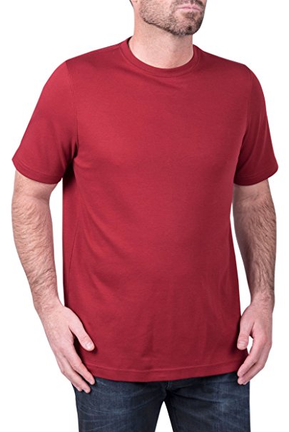 Pure Pima Designer Shirts for Men - Ultra Soft Pima Cotton T Shirt - S/S Crew