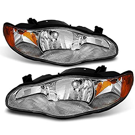 Chevy Monte Carlo OE Style Chrome Headlights Replacement Driver/Passenger Head Lamps Pair New
