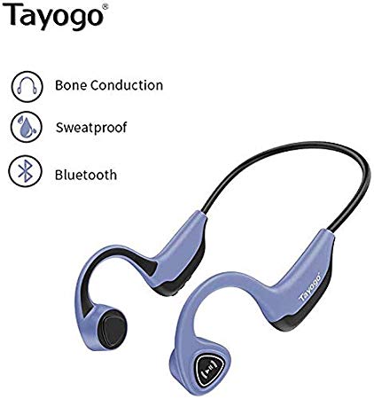 Tayogo Open-Ear Wireless Bone Conduction Bluetooth Headphones - Blue