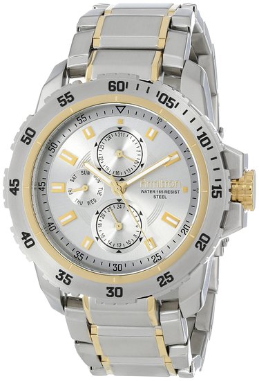Armitron Men's 20/4945SVTT Multi-Function Two-Tone Bracelet Watch