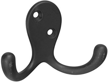 Stanley Hardware V8007 3" Basic Double Robe Hooks in Oil Rubbed Bronze