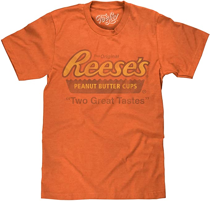 Tee Luv Reese's Peanut Butter Cup Shirt - Two Great Tastes Reeses Candy Shirt