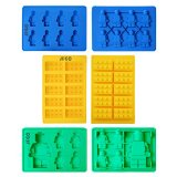 Candy Molds Gummy Bear Maker For Lego Lovers Premium Chocolate  Ice Cube  Silicone Baking Molds - Building Blocks  Bricks and Robots Set of 6