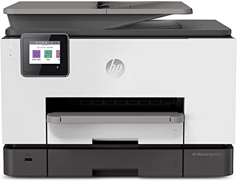 HP OfficeJet Pro 9020 All-in-One Printer, Instant Ink Ready, Print, Scan, Copy from Your Phone and Voice Activated (Works with Google Assistant), Gray