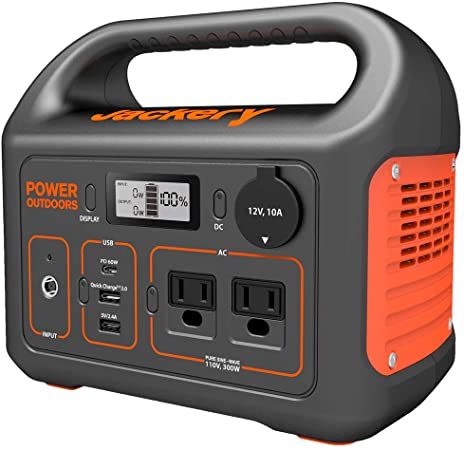 Jackery Portable Power Station Explorer 300, 293Wh Backup Lithium Battery, 110V/300W Pure Sine Wave AC Outlet, Solar Generator (Solar Panel Not Included) for Outdoors Camping Travel Hunting Blackout