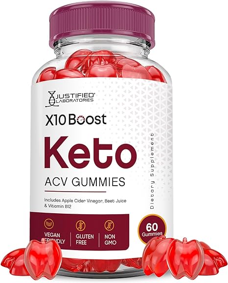 X10 Boost Keto ACV Gummies Advanced Formula 1000MG X 10 Boost Keto Gummies Apple Cider Vinegar Boost Formulated with Pomegranate Beet Juice Powder B12 Vegan Non GMO 60 Gummys
