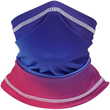 BOGI Summer Neck Gaiter, Balaclava Windproof Face Scarf for Men&Women (1Pack-Color)