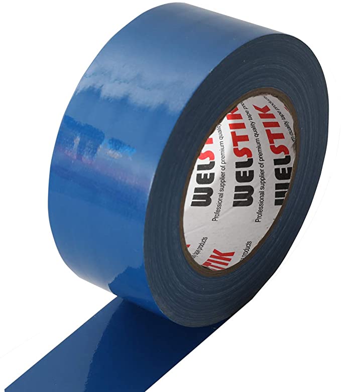 WELSTIK Professional Grade Duct Tape, Waterproof Duct Cloth Fabric,Duct Tape for Photographers,Repairs, DIY, Crafts, Indoor Outdoor Use (2 Inch X 45 Yards, Blue)