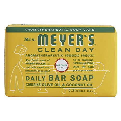 Mrs. Meyer's Daily bar soap, Honeysuckle, 5.3 oz