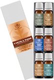 Earth and Wood Essential Oil Variety Set - 6 Pack - 100 Pure Therapeutic Grade 10ml Set includes- Frankincense Cypress Fir Needle Juniper Berry Patchouli Vetiver