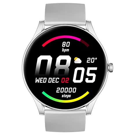 Maxima Nitro 1.39" HD Large Round Bluetooth Calling Smart Watch| 600 Nits| One Tap Connect| Metallic Design| 8 Days Battery| AI Voice Assist| 100  Sports Mode| Calculator Smartwatch for Men and Women