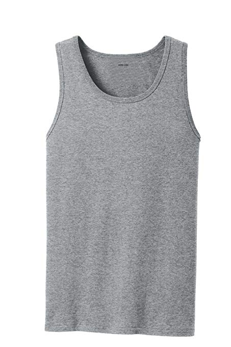 Joe's USA Mens Core Cotton Tank Tops in Adult Sizes: S-4XL