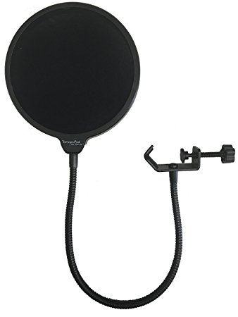 Dragonpad pop filter Studio Microphone Mic Wind Screen Pop Filter Swivel Mount 360 Flexible Gooseneck Holder