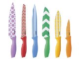 Cuisinart 12-Piece Printed Color Knife Set with Blade Guards Multicolored