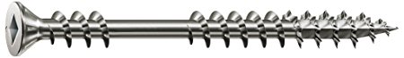 SPAX #10 x 2-1/2in. Flat Head Stainless Steel Screw with Double Lock Thread - 5 LB Box