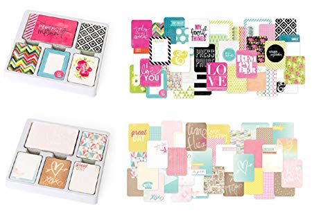 Project Life Core Kit 2 Pack - 1,232 Total Journal Cards for Scrapbook Album, Scrapbooking Projects, Journaling Cards