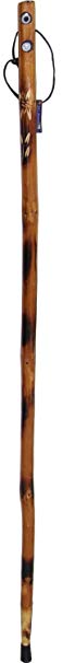 SE WS625-55CT Wooden Walking/Hiking Stick with Built-in Compass and Thermometer, 55"