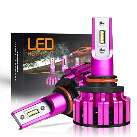 9005 LED Headlight Bulb - LED Headlamp 9005/HB3 All-in-one Conversion Kit, 7200 Lumens Extremely Bright, 6000K Cool White-2 Year Warranty