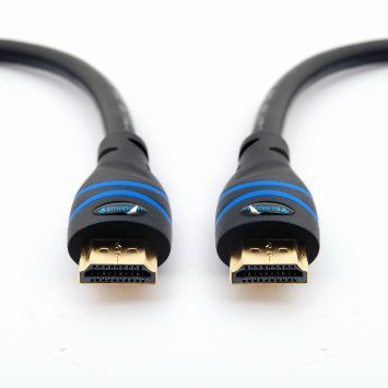 BlueRigger High Speed HDMI Cable with Ethernet 3 Feet (2-Pack) - Supports 3D and Audio Return [Latest Version]