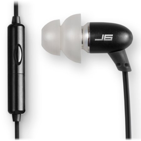 JLab JBuds J6M High Fiedelity Metal Ergonomic Earbuds Style Headphones (Nero Black)