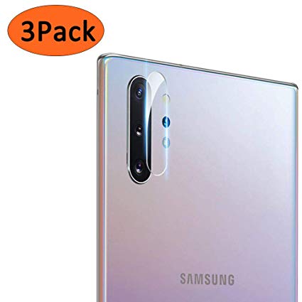 Camera Lens Protector for Samsung Galaxy Note 10  Plus/Note 10, [3 Pack] Camera Flexible Glass Protector for Samsung Galaxy Note 10  Plus/Note 10, (Ultra Thin, Anti-Scratch,Bubble-Free)