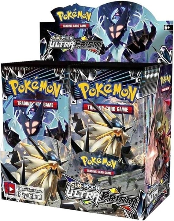 Pokemon Playing Card Board Game Ultra Prism 5 Pack 50 Cards Booster Packs, Battle Cards, Battle Game for Kids, Boys, Girls (Ultra Prism 5 Pack 50 Card)