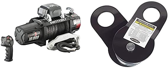 Smittybilt (98510 X2O Waterproof Synthetic Rope Winch - 10000 lb. Load Capacity   2744 Universal Snatch Block