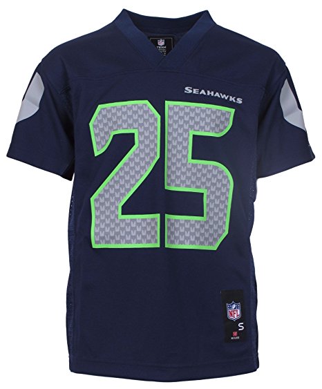 Richard Sherman Seattle Seahawks Navy Blue NFL Youth 2015-16 Season Mid-tier Jersey