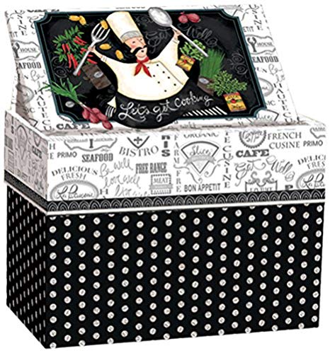 Lang 2011084 Let's Get Cooking Recipe Card Box by Lori Lynn Simms, Multicolor