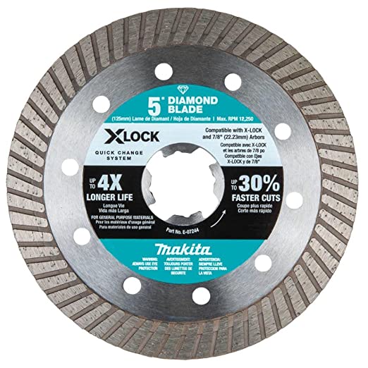 Makita X-Lock 5 inches Turbo Rim Diamond Blade For Masonry Cutting