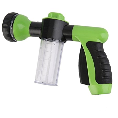 Buyplus Water Sprayer Garden Hose Nozzle High Pressure Foam Car Washer Water Gun with 8 adjustable Pattern