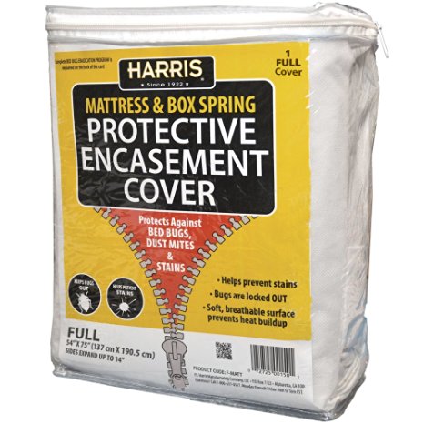 Harris Bed Bug Mattress Encasement Protector Cover - Full