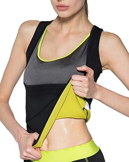 SETENOW Women's Body Shaper Hot Sweat Slimming Sauna Vest Neoprene Shapewear for Tummy Fat Burner Weight Loss