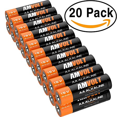 20 Pack AA Batteries [Ultra Power] Premium LR6 Alkaline Battery 1.5 Volt Non Rechargeable Batteries for Watches Clocks Remotes Games Controllers Toys & Electronic Devices - 2020 Expiry Date