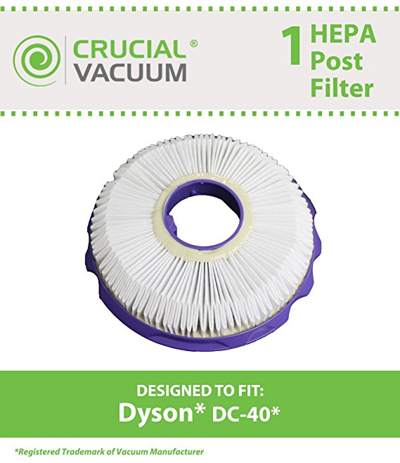 Replacement for Dyson DC40 Post-Motor HEPA Style Filter, Compatible With Part # 922676-01, by Think Crucial