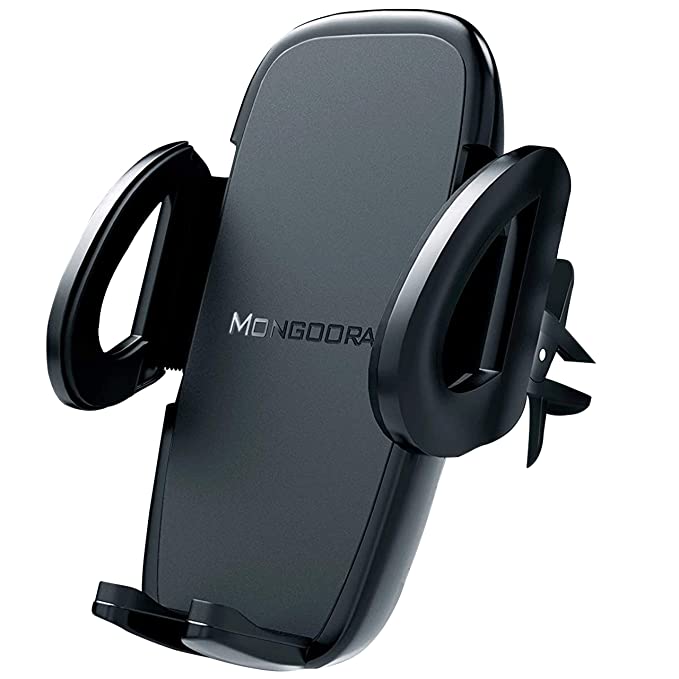 Mongoora Universal Air Vent Car Phone Mount Holder - Updated Version for Any Smartphone - Car Cell Phone Holder - Vent Phone Holder - Car Vent Mount - Air Vent Mount Holder - for Women Men