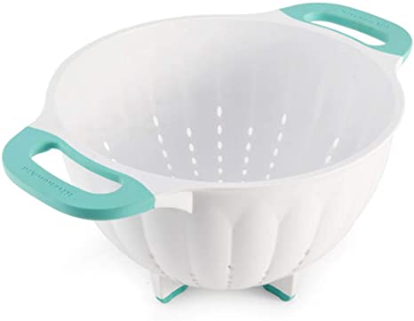 KitchenAid KE166OSAQA Classic Colander, 5-Quart, Aqua Sky