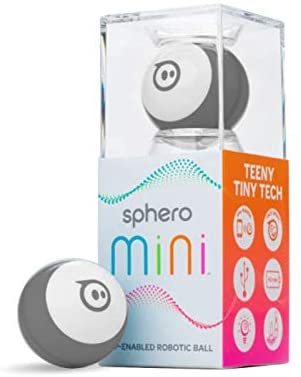 Sphero Mini (Grey) App-Enabled Programmable Robot Ball - STEM Educational Toy for Kids Ages 8 & Up - Drive, Game & Code with Sphero Play & Edu App