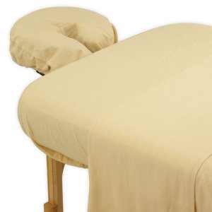 True Premium 100% Cotton Jersey Massage Table Sheet 3 Pc Set (Nude Beach)